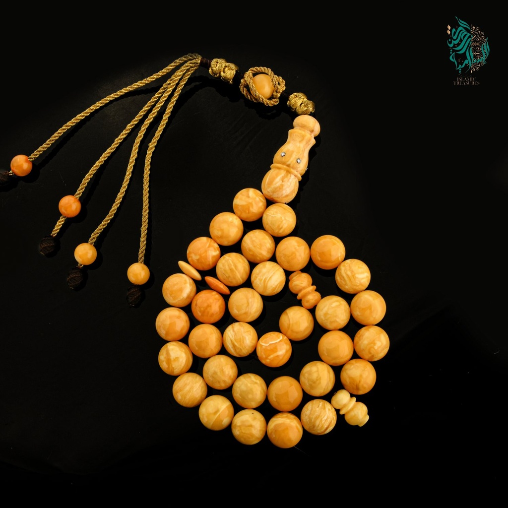 [ROS-KS-019] مسباح كهرمان بولندي مشمشي رائع